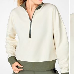 Catarina Mock Neck Half Zip Pullover